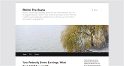 Desktop Screenshot of philintheblank.com