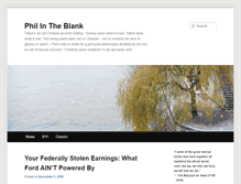 Tablet Screenshot of philintheblank.com